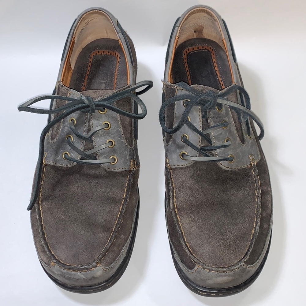 Born Gray Boat Shoes Size 11